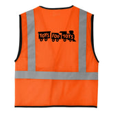 Safety Orange Mesh One-Pocket Vest vest marinecorpsdirecttft 