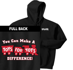 Make a Difference TFT Train 2-Sided Hoodie TFT Sweatshirt/hoodie marinecorpsdirecttft S BLACK 