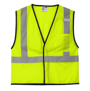 Safety Yellow Mesh One-Pocket Vest vest marinecorpsdirecttft 