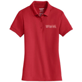 Red TFT Train Embroidered Womens Polo Polo Marine Corps Direct S RED 