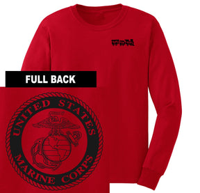 Marines Seal TFT 2-Sided Long Sleeve TFT Shirt Marine Corps Direct S RED 