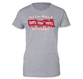 Make a Difference TFT Train Women's T-Shirt TFT Shirt marinecorpsdirecttft S SPORT GRAY 