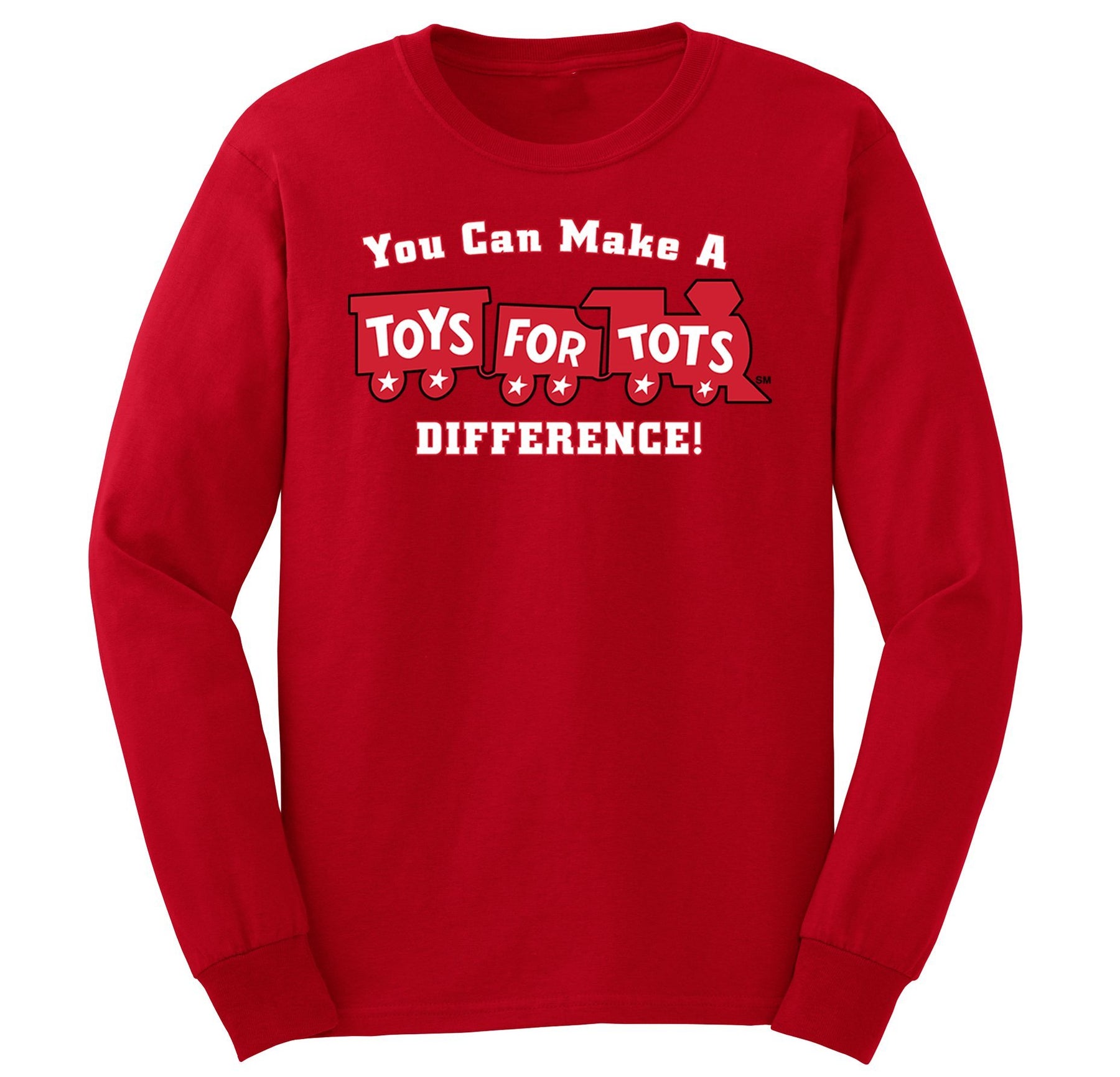 Make a Difference TFT Train Kids Long Sleeve TFT Shirt marinecorpsdirecttft S RED 