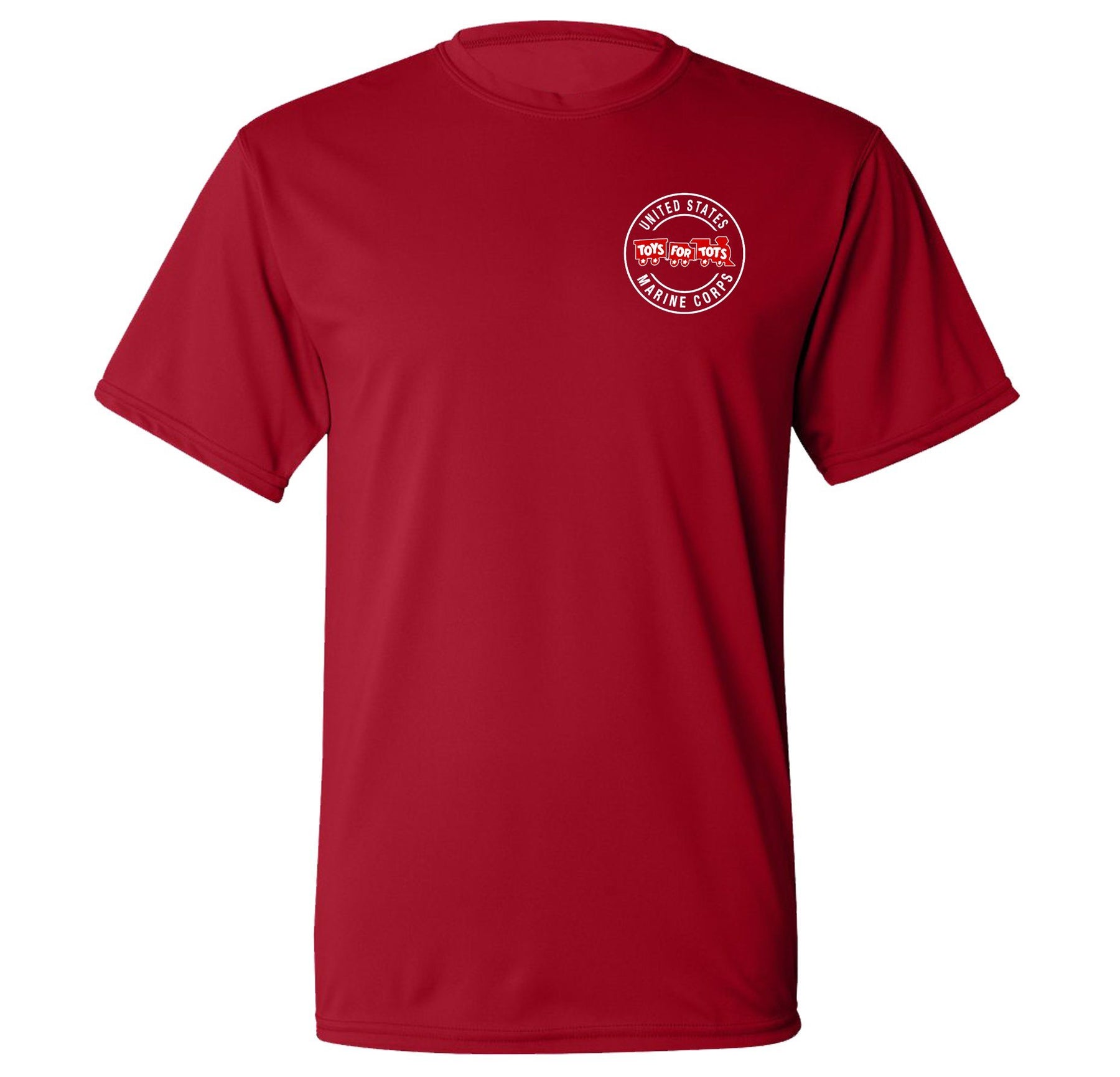 Augusta Dri-Fit Performance Circle TFT Chest Seal T-Shirt TFT Shirt Marine Corps Direct S RED 
