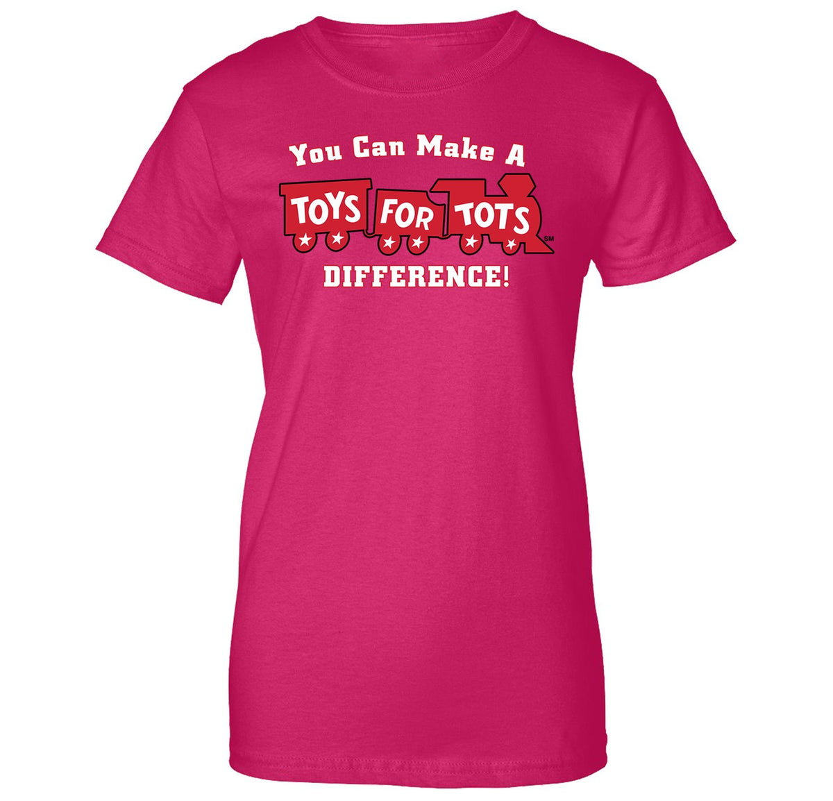 Make a Difference TFT Train Women's T-Shirt TFT Shirt marinecorpsdirecttft S PINK 