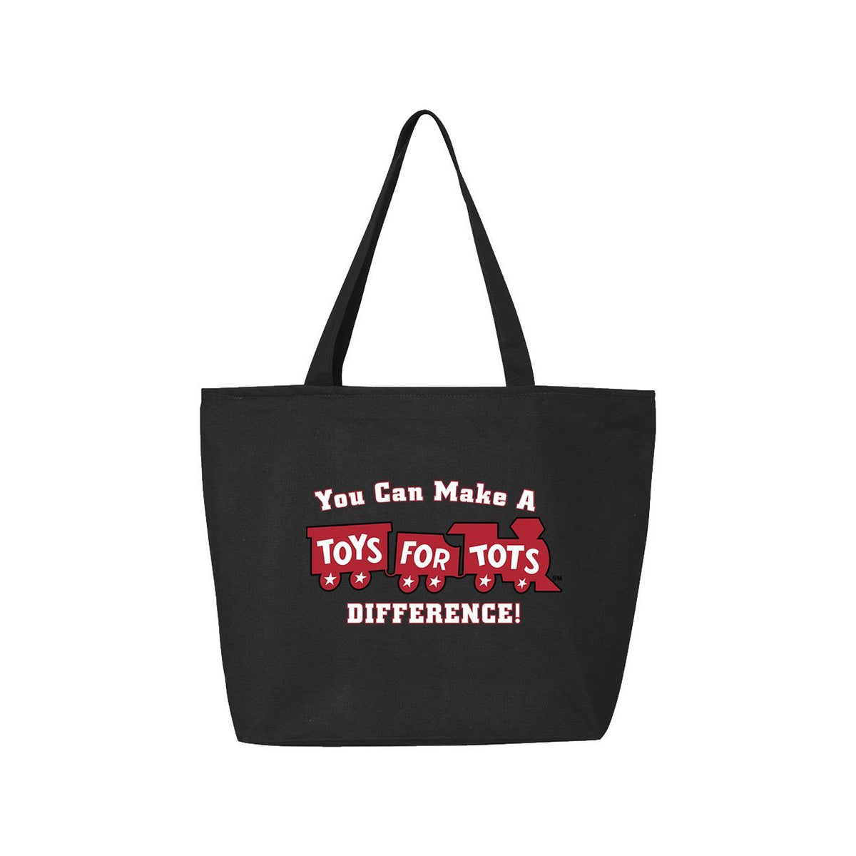 25L Zippered Tote with Red Train TFT MISC marinecorpsdirecttft BLACK 