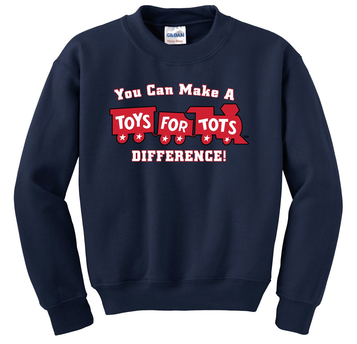 Make a Difference TFT Train Sweatshirt TFT Sweatshirt/hoodie marinecorpsdirecttft S NAVY 