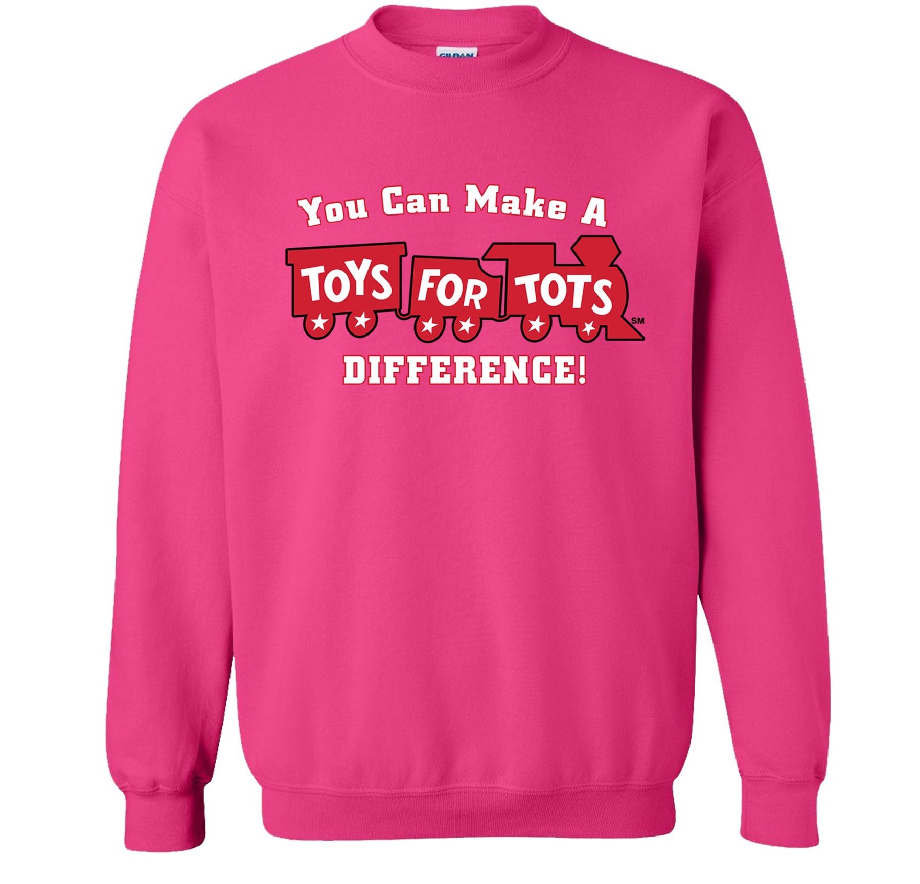 Make a Difference TFT Train Sweatshirt TFT Sweatshirt/hoodie marinecorpsdirecttft S PINK 