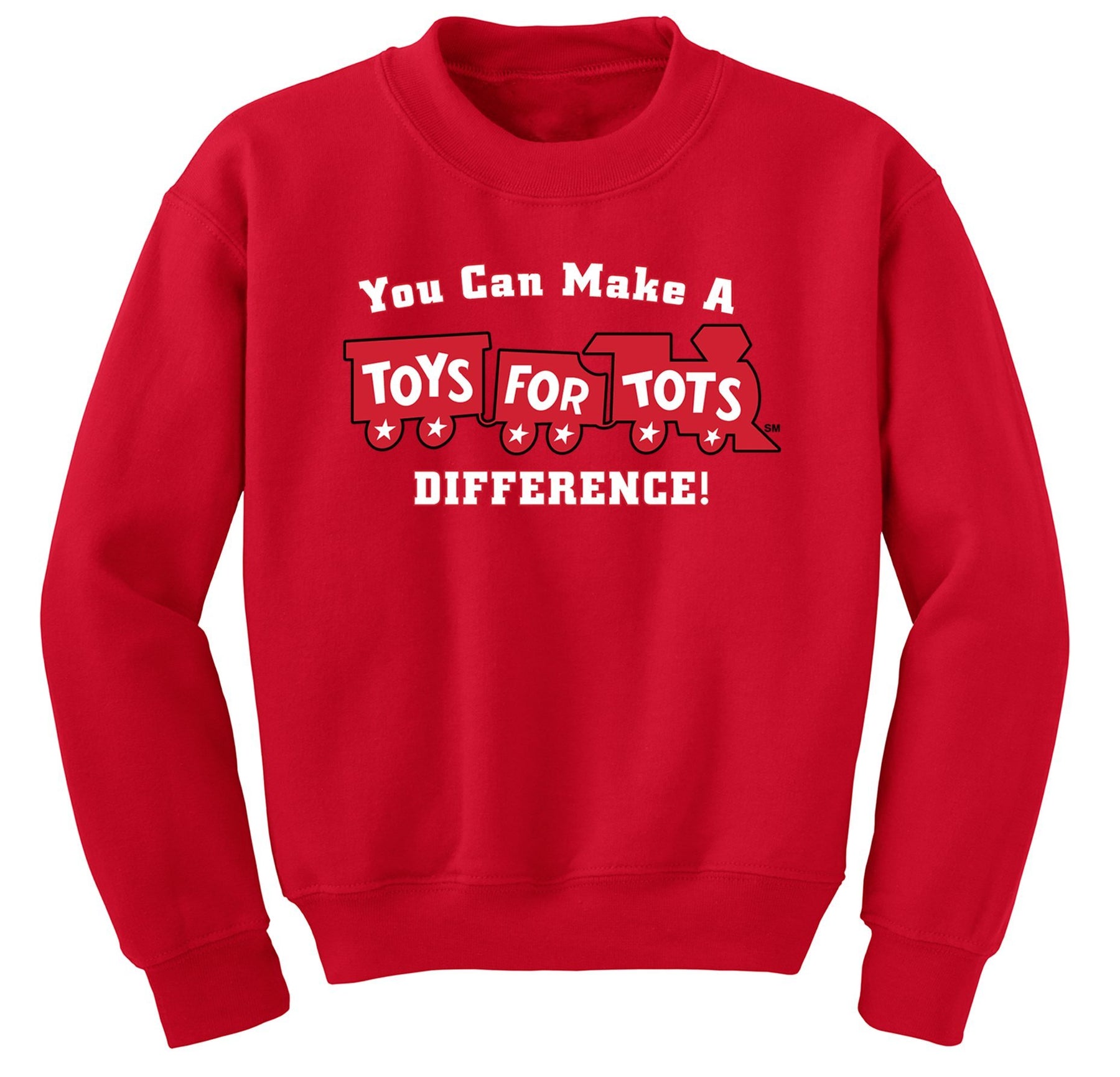Make a Difference TFT Train Sweatshirt TFT Sweatshirt/hoodie marinecorpsdirecttft S RED 