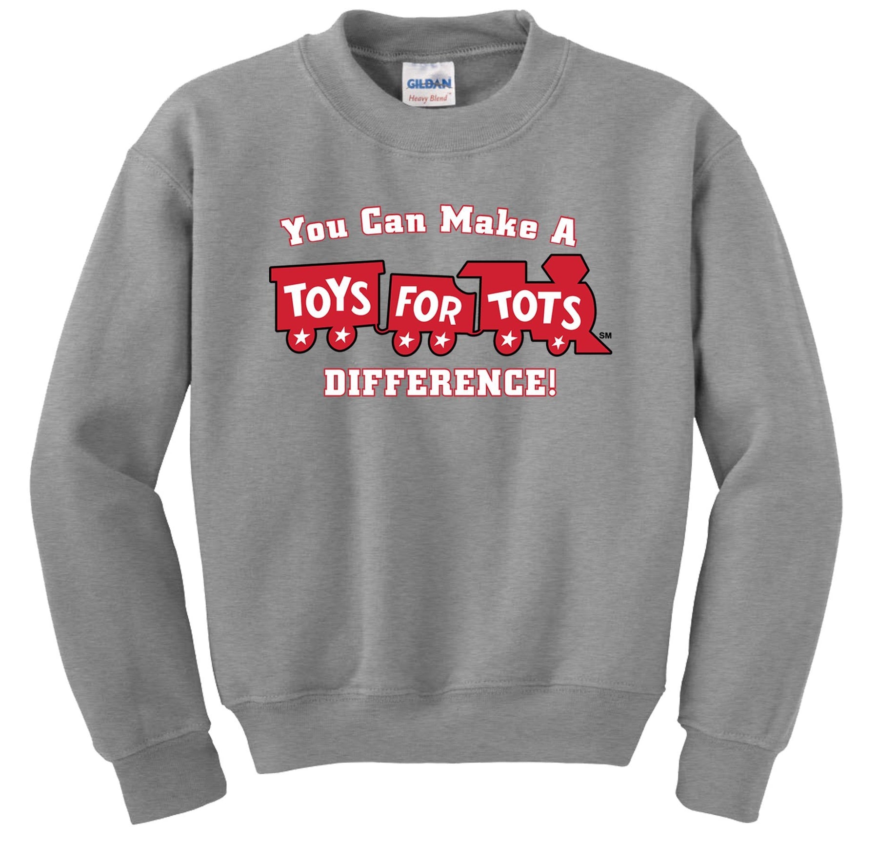 Make a Difference TFT Train Sweatshirt TFT Sweatshirt/hoodie marinecorpsdirecttft S SPORT GRAY 