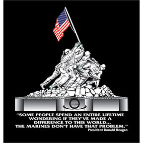 Iwo Jima TFT Front & Back T-Shirt TFT Shirt Marine Corps Direct 