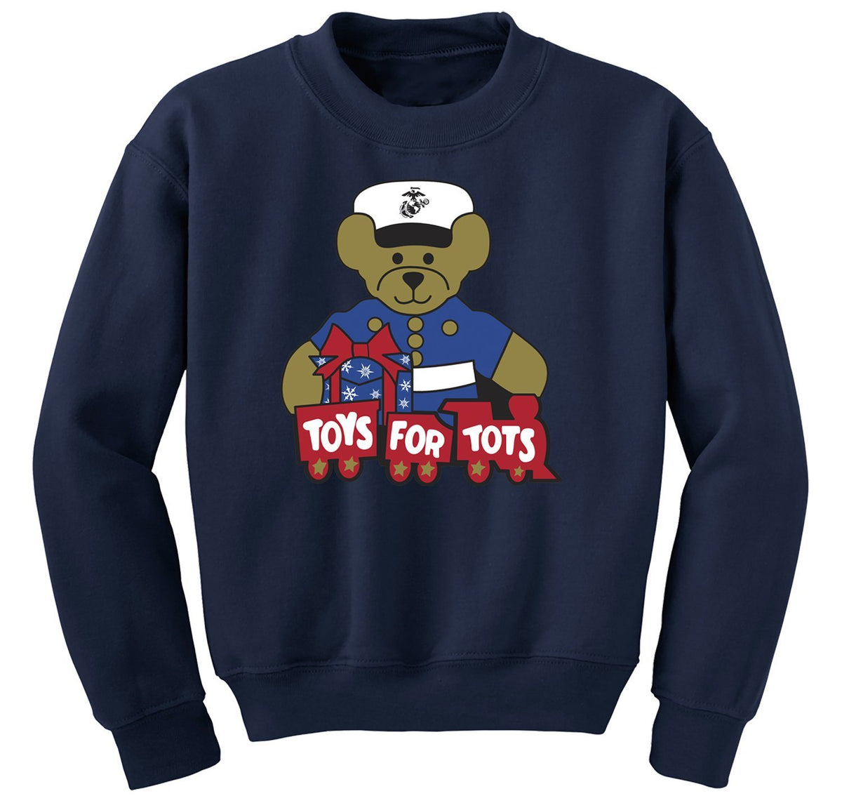 TFT Teddy Bear Sweatshirt TFT Sweatshirt/hoodie marinecorpsdirecttft S NAVY 