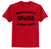 Black TFT Train T-Shirt TFT Shirt Marine Corps Direct S RED 